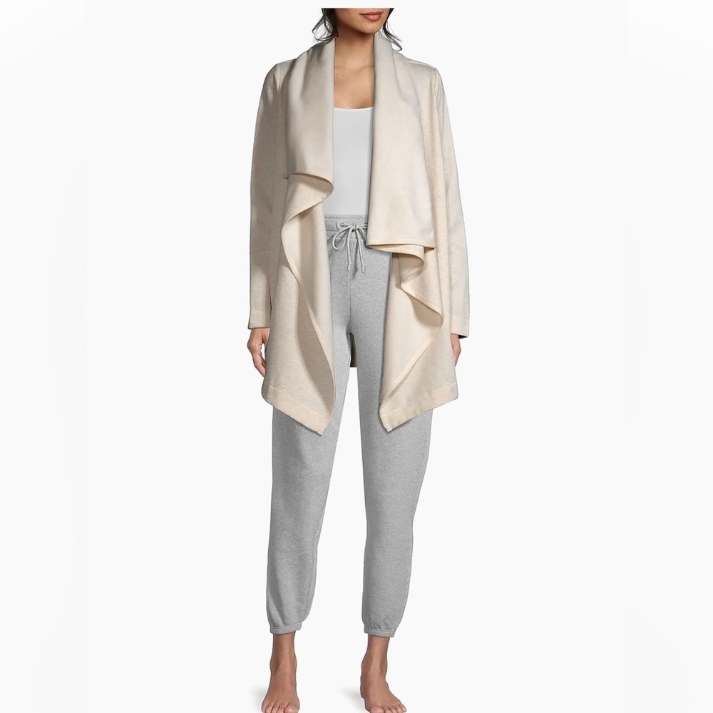 UGG Womans Janni Fleece Blanket Cardigan Size XS in Ivory, Soft Cotton Blend - Picture 2 of 16